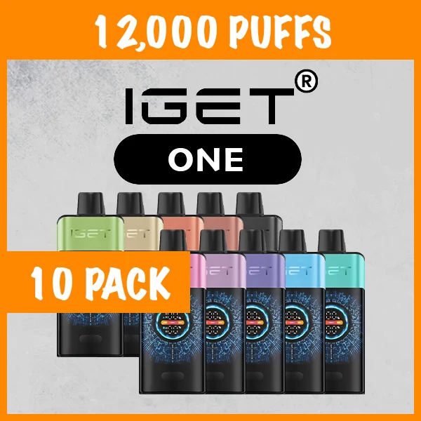 10 Pack – IGET One – 12000 Puffs wholesale pack - 10 pack · 12,000 puffs