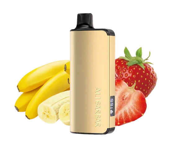 Alibarbar Strawnana disposable vape - 9,000 puffs