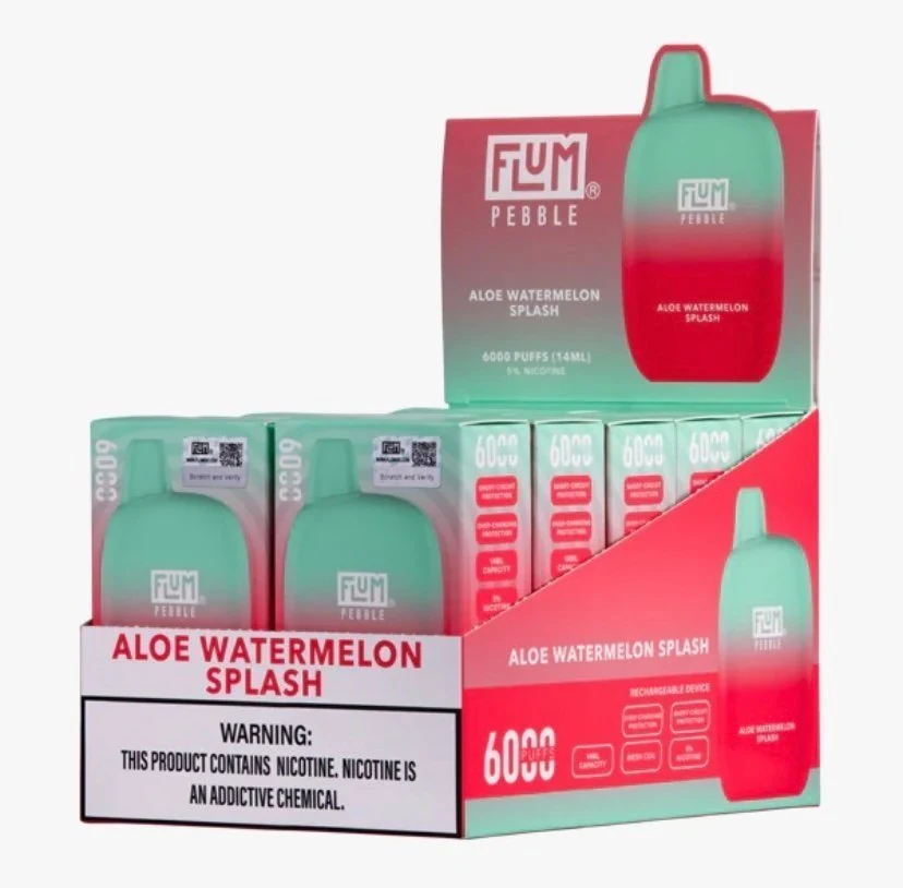 Aloe Watermelon Splash 6000 puffs (10 pack) wholesale pack - 10 pack · 6,000 puffs