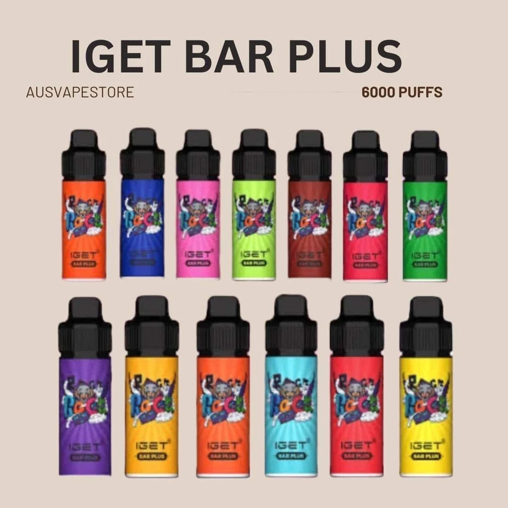 Bulk 10 PCS – IGET Bar Plus – 6000 Puffs wholesale pack - 10 pcs · 6,000 puffs