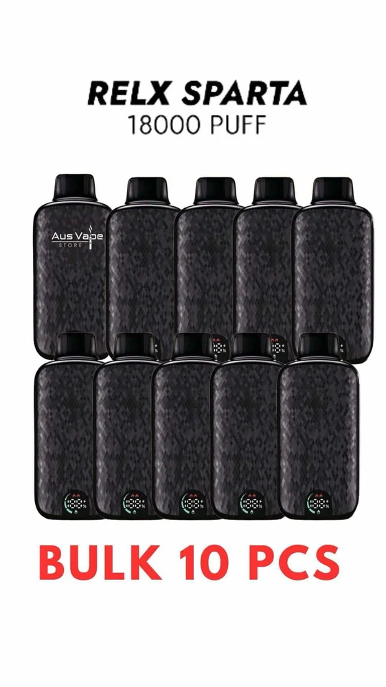 Bulk 10 PCS – RELX Sparta 18000 Puffs – Can Mix Flavours wholesale pack - 10 pcs · 18,000 puffs