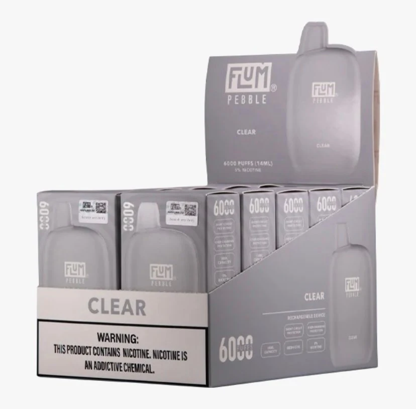 Clear 6000 Puffs (10 Pack) wholesale pack - 10 pack · 6,000 puffs