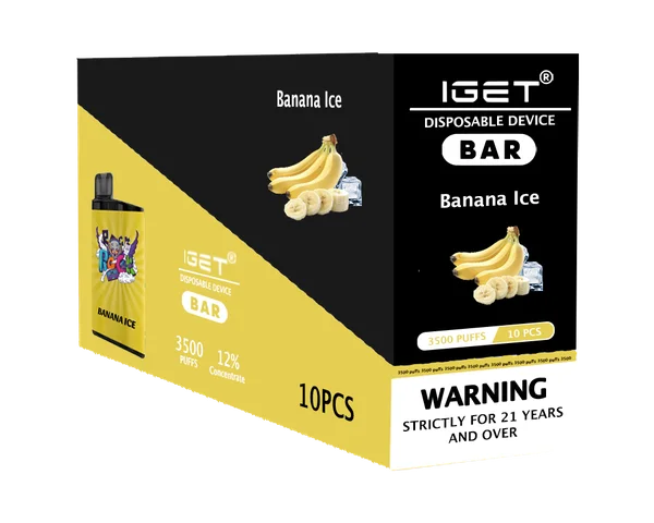 IGET Bar Banana Ice disposable vape - 3,500 puffs