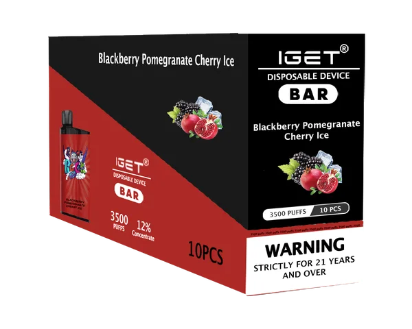 IGET Bar Blackberry Pomegranate Cherry Ice disposable vape - 3,500 puffs