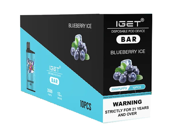 IGET Bar Blueberry Ice disposable vape - 3,500 puffs