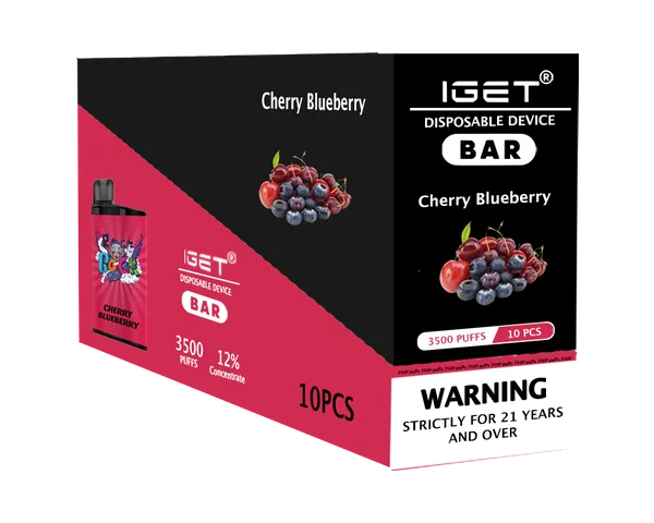 IGET Bar Cherry Blueberry disposable vape - 3,500 puffs