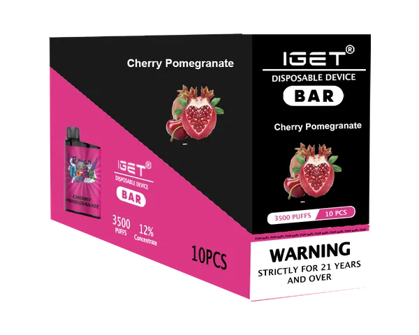 IGET Bar Cherry Pomegranate disposable vape - 3,500 puffs