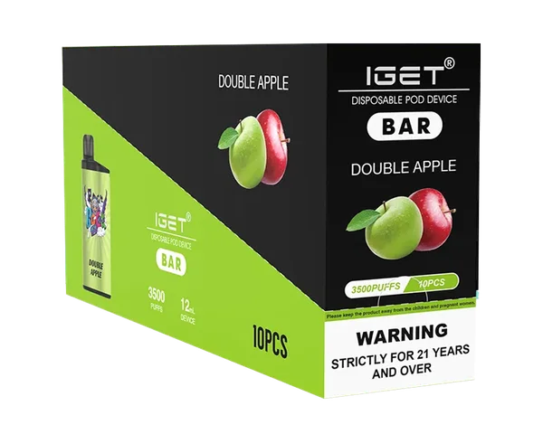 IGET Bar Double Apple disposable vape - 3,500 puffs