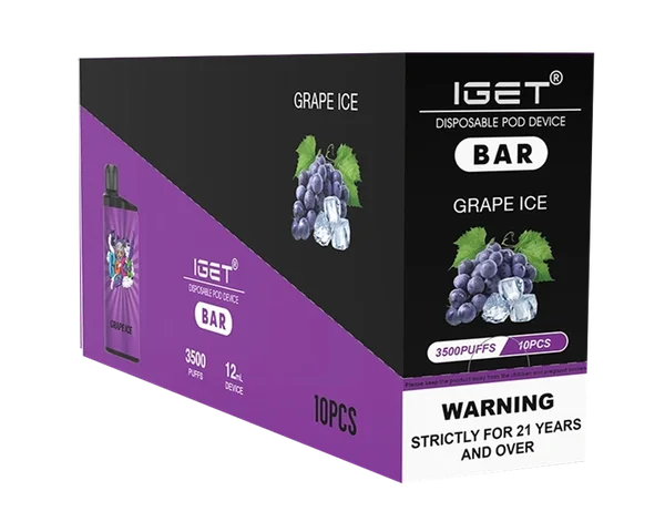 IGET Bar Grape Ice disposable vape - 3,500 puffs
