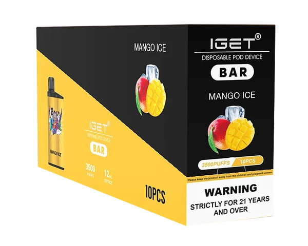IGET Bar Mango Ice disposable vape - 3,500 puffs