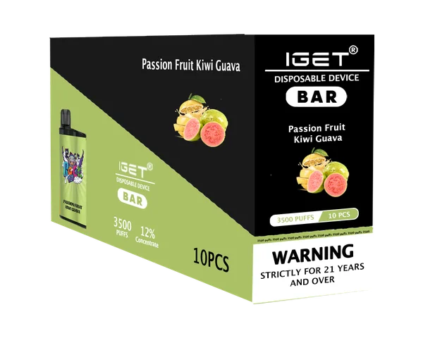 IGET Bar Passion Fruit Kiwi Guava disposable vape - 3,500 puffs