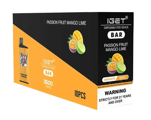IGET Bar Passion Fruit Mango Lime disposable vape - 3,500 puffs