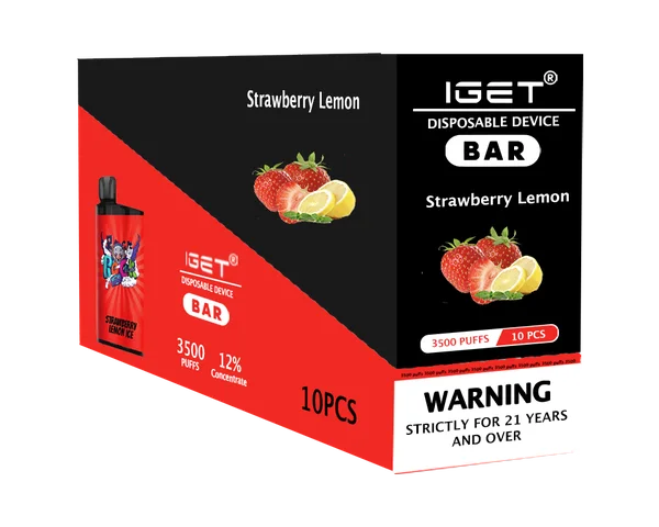IGET Bar Strawberry Lemon disposable vape - 3,500 puffs