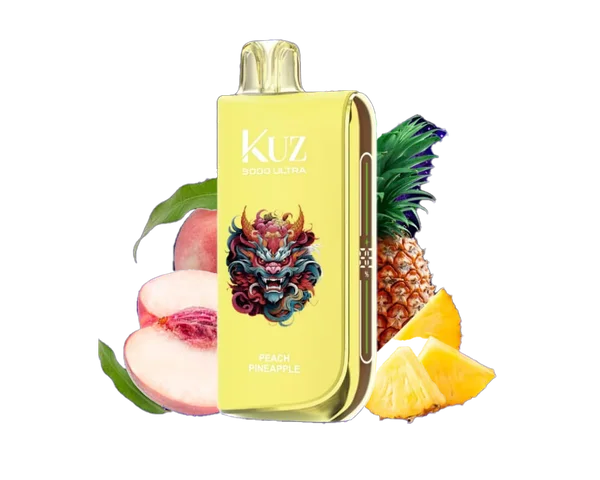 Kuz Ultra Peach Pineapple disposable vape - 9,000 puffs