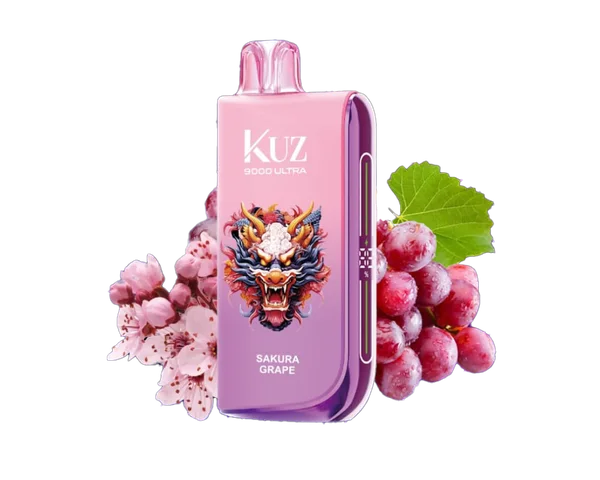 Kuz Ultra Sakura Grapes disposable vape - 9,000 puffs