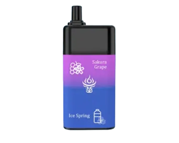 Mooodan Dual Flavour Sukura Grape + Ice Spring disposable vape - 7,000 puffs Box of 10