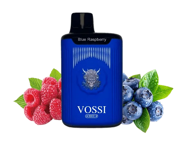 Vossi Blue Raspberry disposable vape - 8,000 puffs