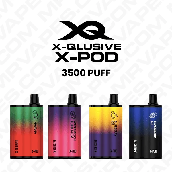 X-Qlusive X-Pod – 3800 Puffs – 10 Pack wholesale pack - 10 pack · 3,800 puffs